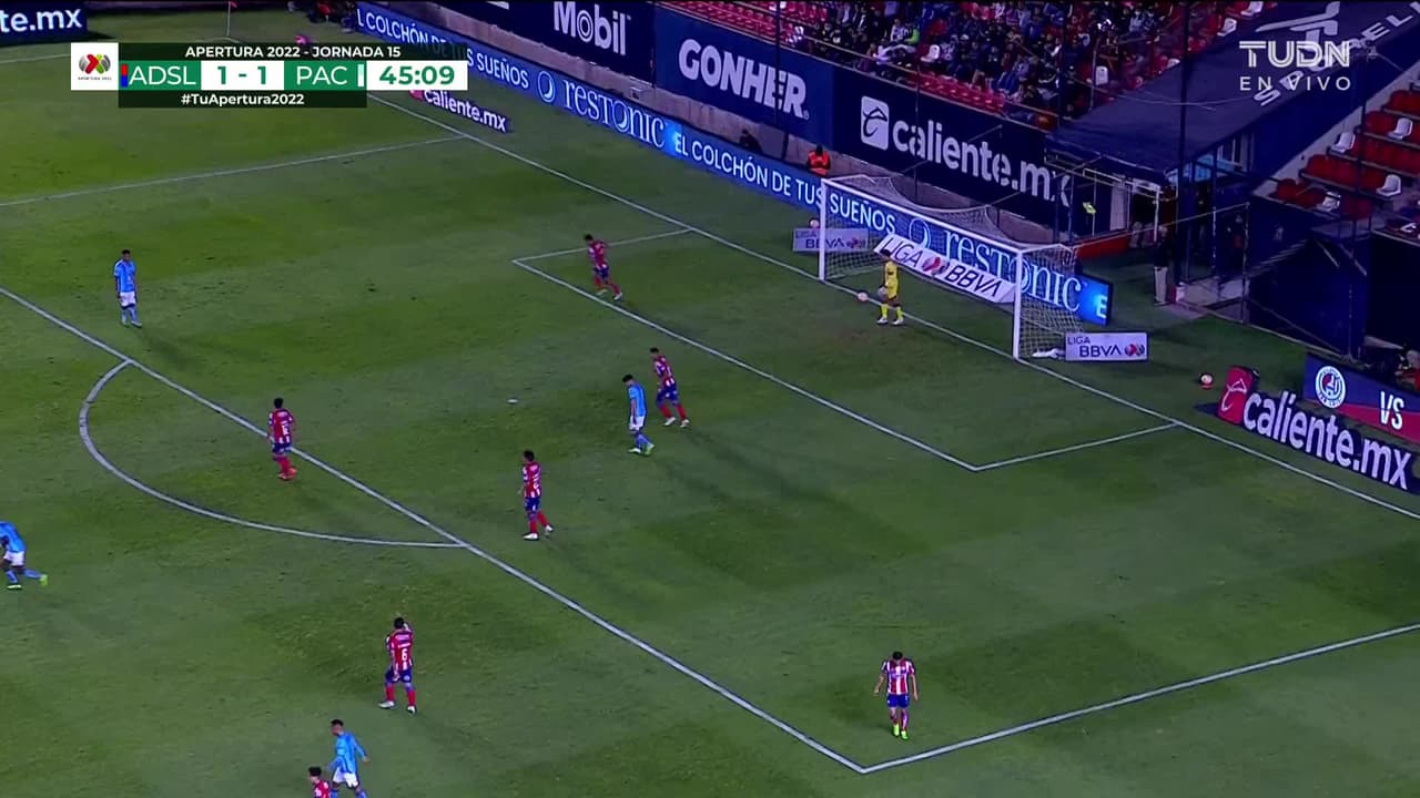 ¡TIRO ATAJADO! disparo por Nicolás Ibáñez.