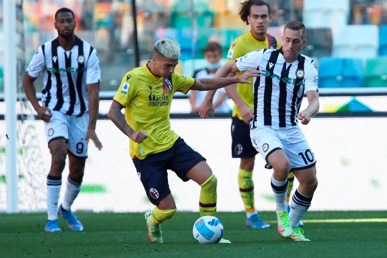Udinese logra sacar empate de último minuto y con 10 hombres en la cancha ante Bologna 1-1 durante la octava fecha en la Serie A. Musa Barrow abrió el marcador al 67', pero fue Beto Betuncal quien anotó al 82' para poder repartir puntos.
