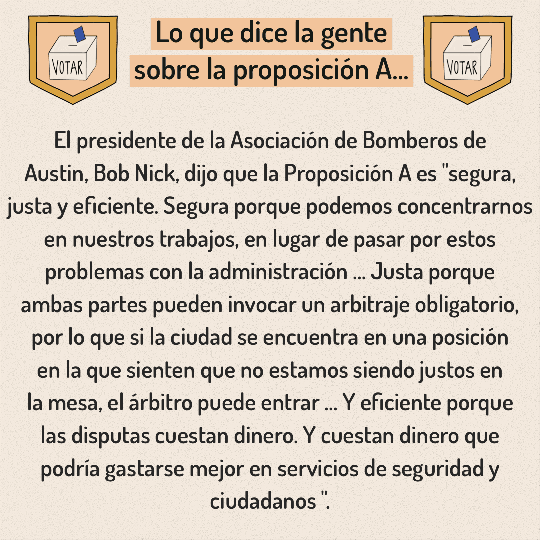 Información sobre la Proposicion A