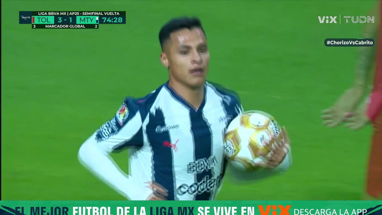 ¡Increíble! Rayados empata el global 3-3 y pone a sufrir al Toluca