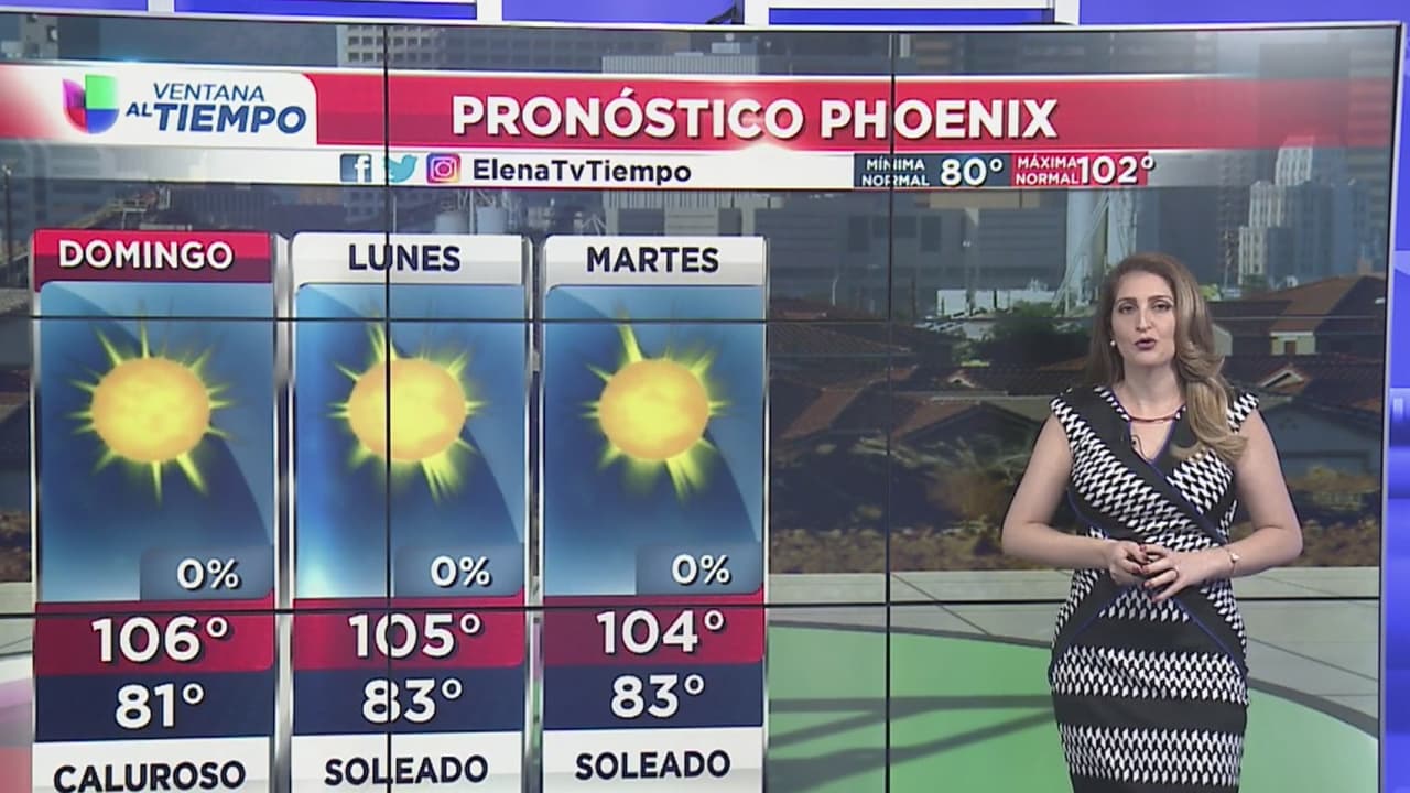 Se espera un domingo caluroso en Phoenix y otras zonas de Arizona