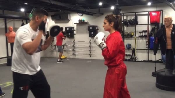 Renata Notni también es fan del boxeo, y es que en esta disciplina ejercitas todos los músculos del cuerpo con los movimientos.