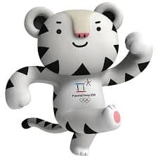 <b>Soohorang- PyeongChang 2018</b>
<br>
<br>Soohorang está inspirado en el tigre blanco, uno de los animales más representativos de Corea del Sur, ya que este país lo considera como su guardián. Representó a esta edición de los Juegos Olímpicos de Invierno.