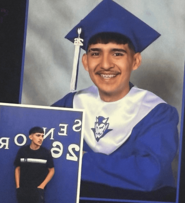 Graduado de 
<b>Sunnyside High School Tucson</b>, dice la imagen de Javier Gerardo García Jr.