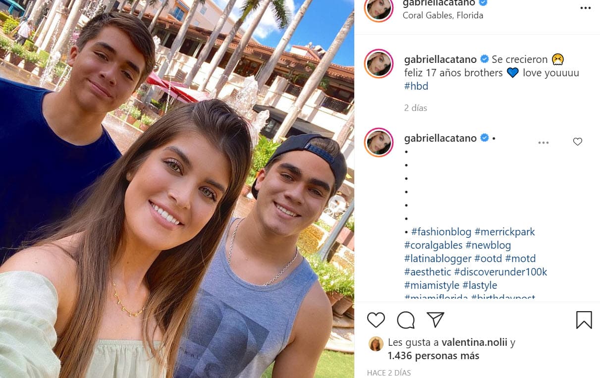 Este martes 27 de julio, vivió una emotiva reunión en Coral Gables, Florida, con sus medios hermanos, 
<b><a href="https://www.univision.com/shows/el-gordo-y-la-flaca/jorge-salinas-revela-que-le-gustaria-que-los-gemelos-que-tuvo-con-fatima-boggio-vivieran-en-mexico-video" target="_blank">los gemelos Santiago y Emilio</a></b>, que Jorge Salinas tuvo con su ahora exesposa Fátima Boggio. 
<br>