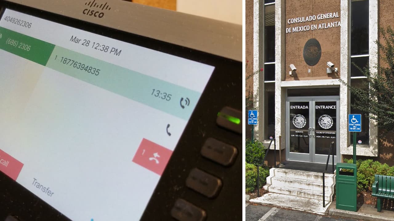 Denuncian fallas en sistema de llamadas para agendar citas en Consulado de México en Atlanta