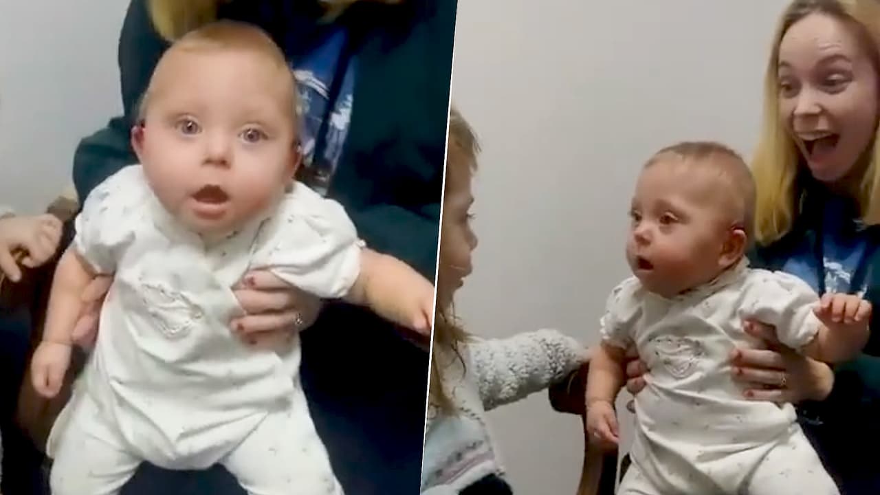 La reacción de esta bebé al escuchar por primera vez fue tan conmovedora que no podrás dejar de verla
