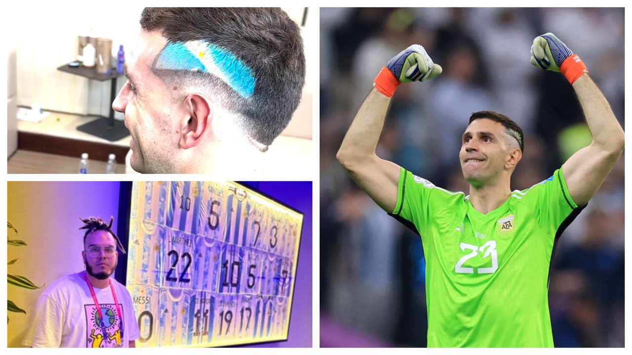 Barbero hispano es el creador del corte de "Dibu" Martínez, portero de la Selección de Argentina 