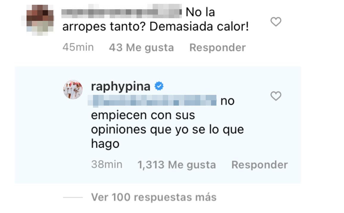A lo que la pareja de Natti Natasha respondió: "No empiecen con sus opiniones que yo sé lo que hago".