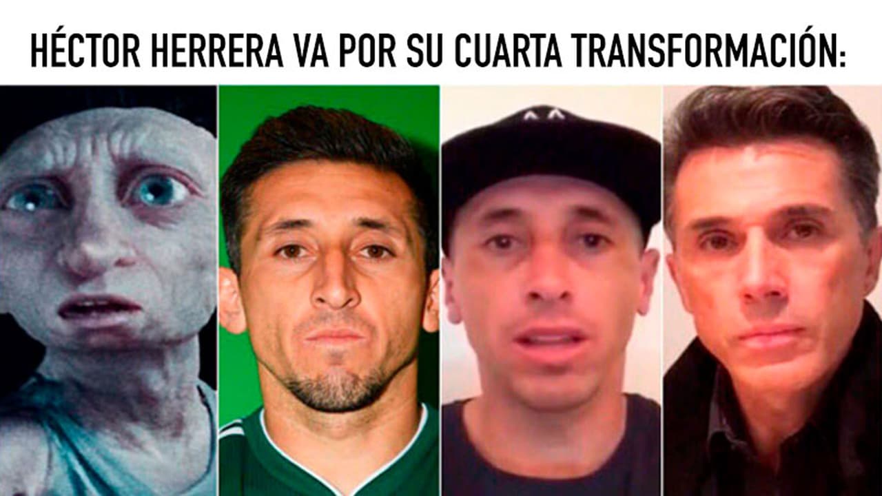 EN MEMES: Héctor Herrera antes y después de la cirugía 