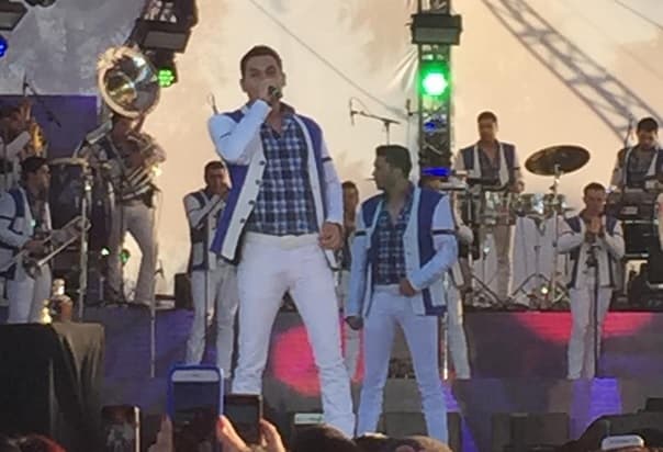 Los Recoditos pusieron el ambiente de banda en el Marina Green Park.