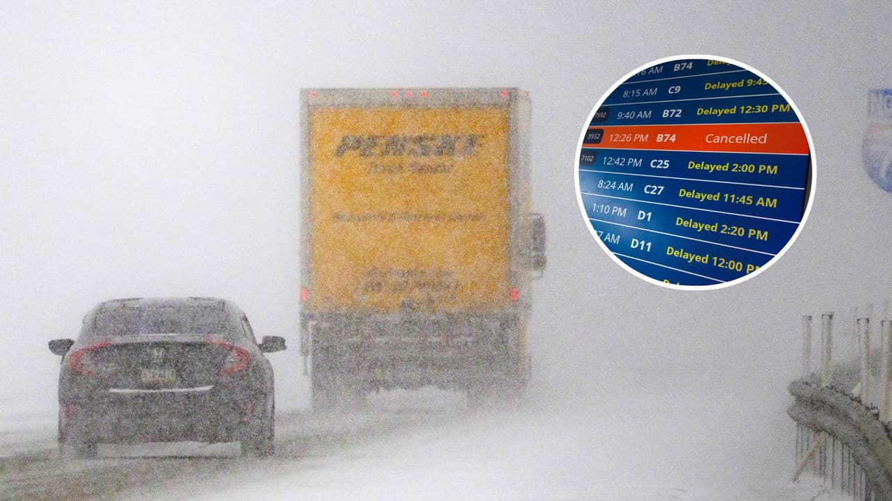 Caos en EEUU por el mal tiempo: hay miles de vuelos cancelados en vísperas de Año Nuevo