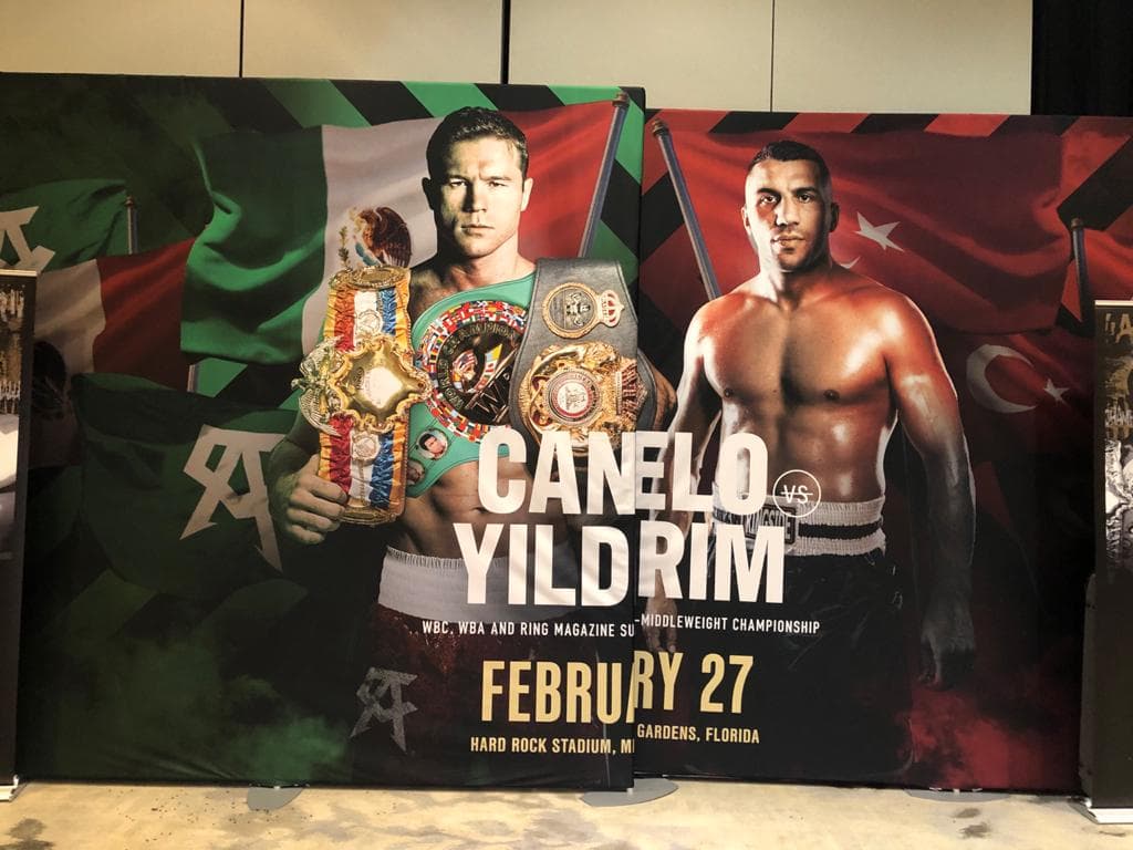 El turco Avni Yildirim y Saúl Álvarez se medirán el próximo 27 de febrero por el título mundial del peso supermediano del Consejo Mundial de Boxeo. El combate sucederá en Miami, en las instalaciones del Hard Rock Stadium.