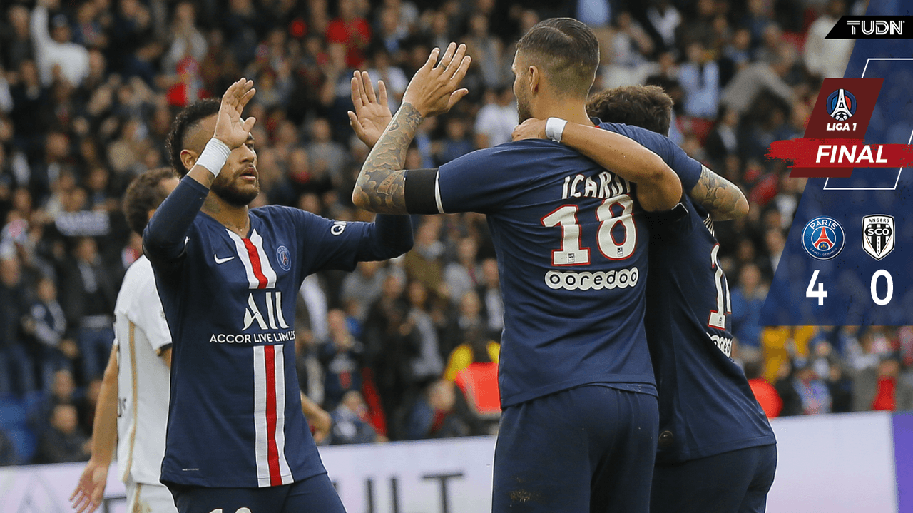 PSG recupera el brillo y golea al Angers