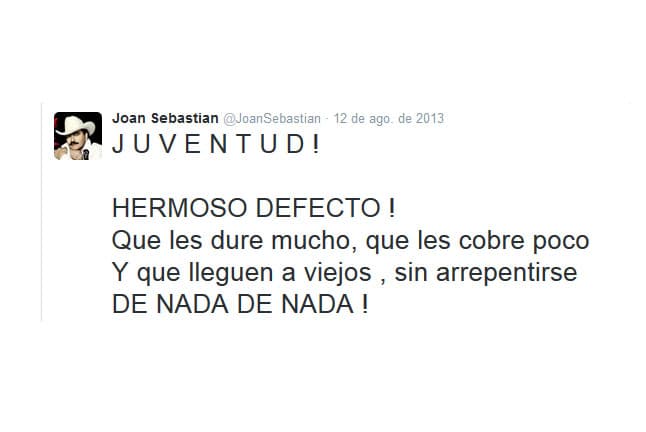 Llamado 'El Poeta del Pueblo', estas son algunas letras que nos dejaron sus canciones.