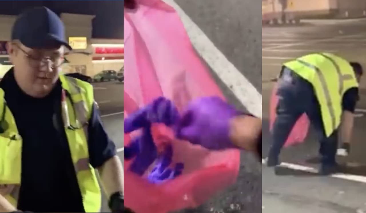 Coronavirus: alerta por desecho de guantes y mascarillas usadas en estacionamientos de supermercados