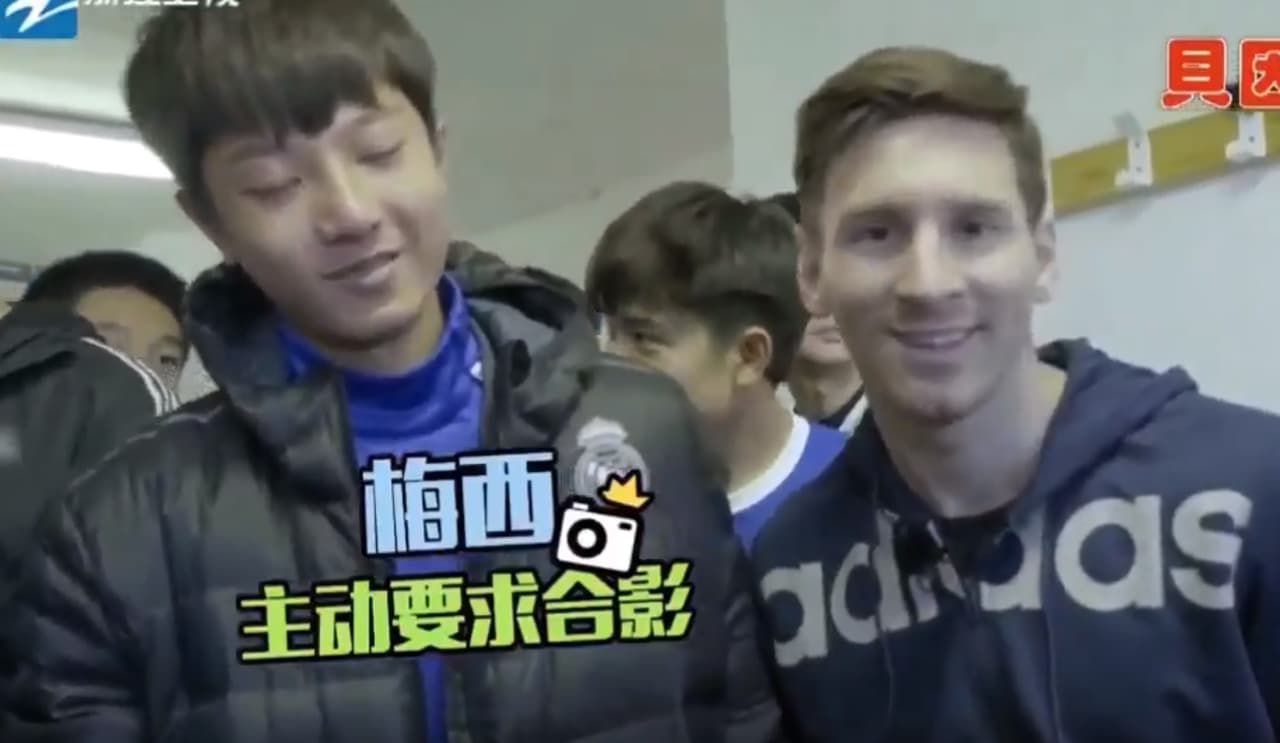 Un aficionado no quiso tomarse una fotografía con Messi