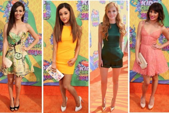 Estas fueron las celebridades que llenaron de vida y color la alfombra naranja de los Kids Choice Awards 2014.