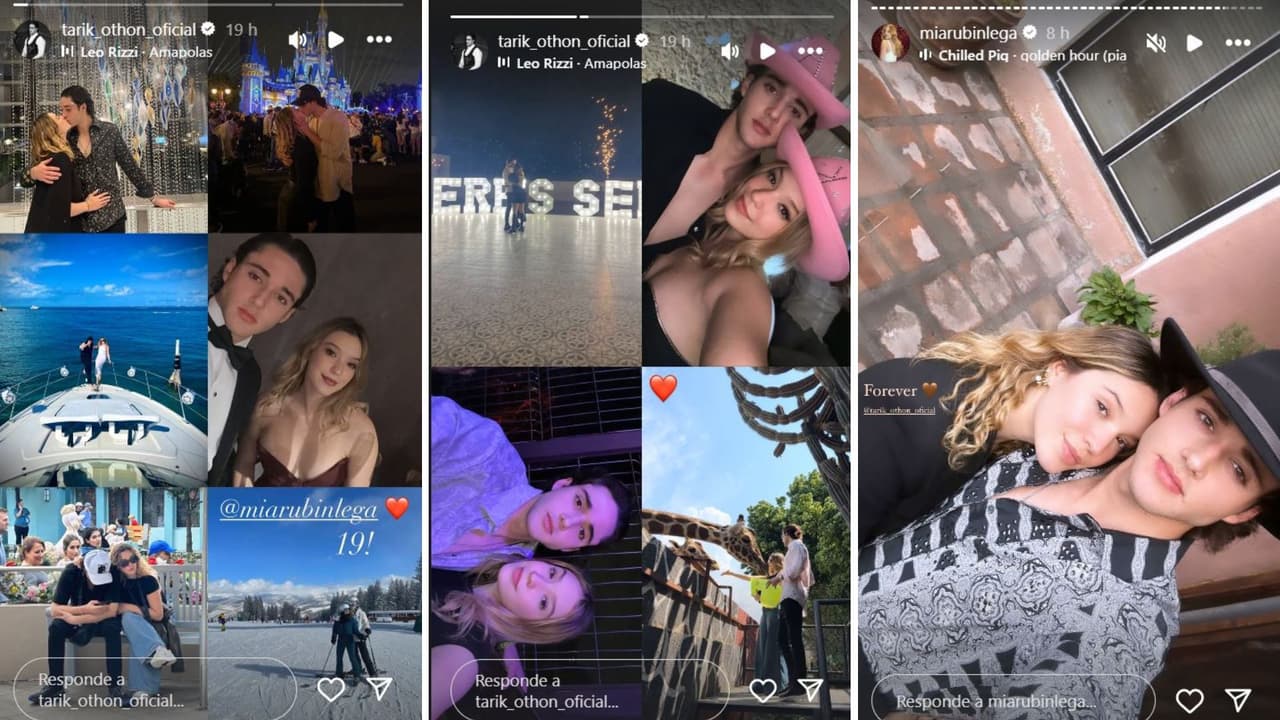 Así celebró Tarik a su novia Mía en redes.