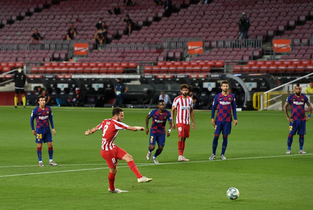 Se repite el penalti y esta vez no es Diego Costa sino que Saúl es el encargado de empatar el encuentro desde los once pasos.