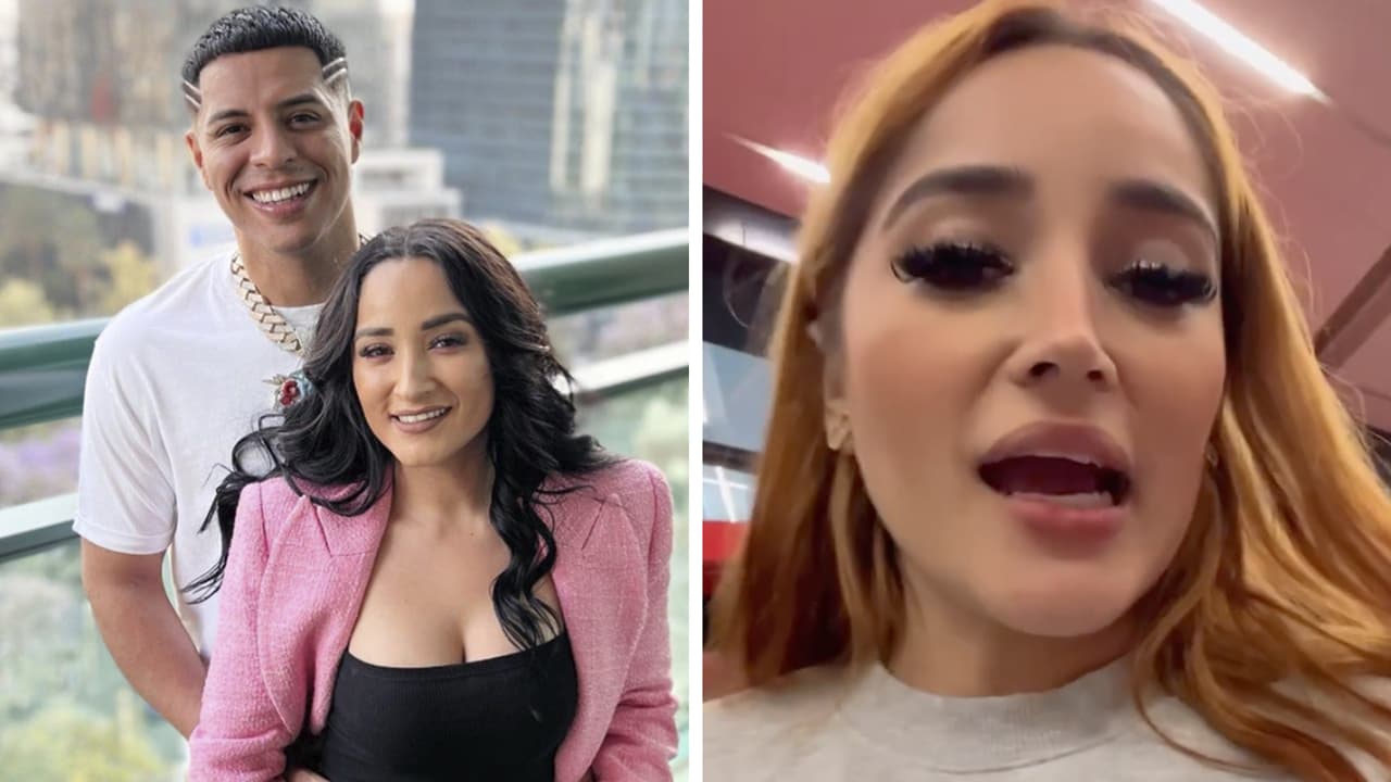 La esposa de Eduin Caz tiene una fuerte discusión con el personal de una aerolínea: "Es bien brava"