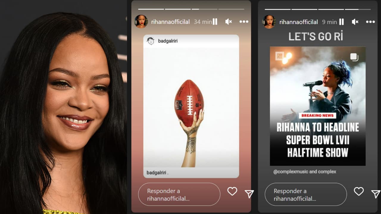 Así se anunció que Rihanna encabezará el show de medio tiempo del Super Bowl 2023.