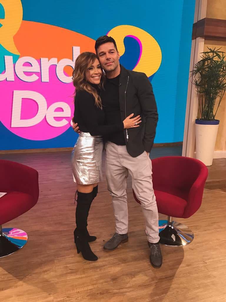Ricky Martin aprovechó para felicitar a Karla y al resto de los conductores por los 20 años de Despierta.