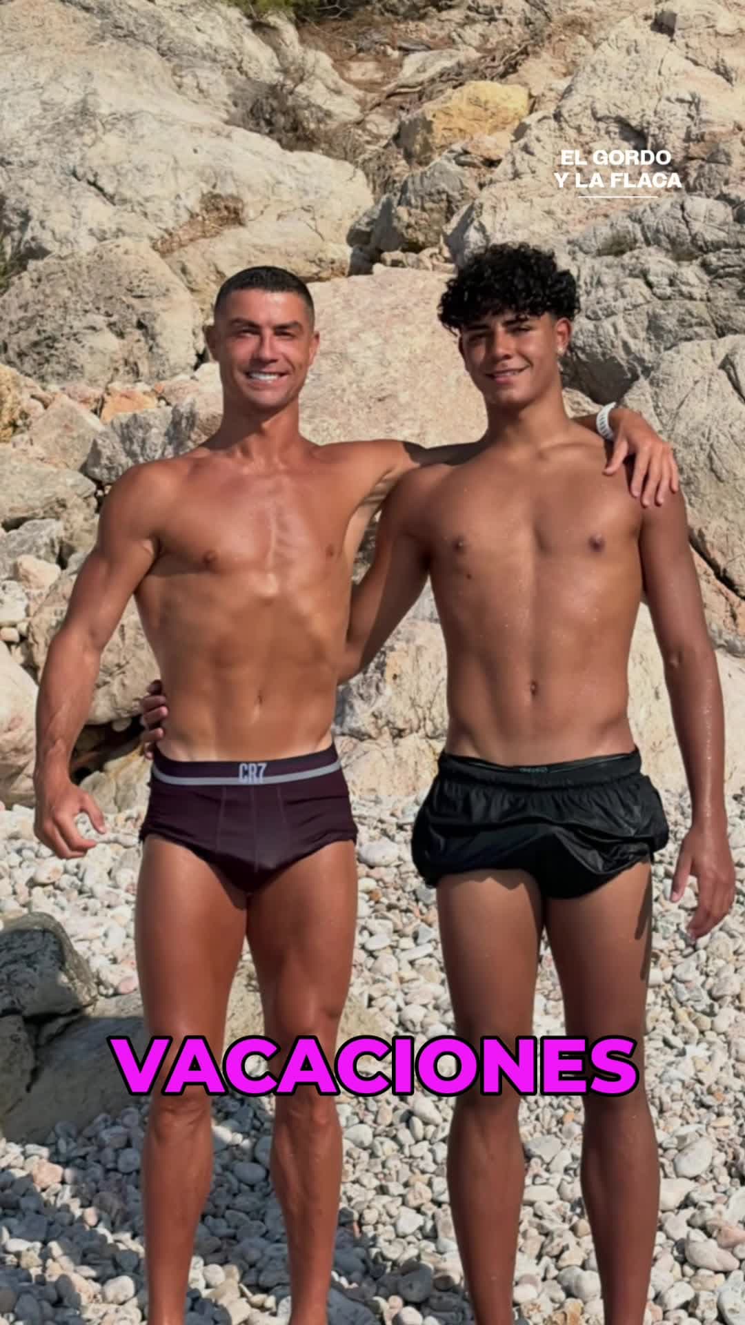 Cristiano Ronaldo se roba las miradas con su hijo mayor en Mallorca