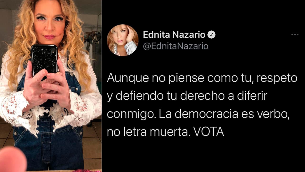 Ednita Nazario envió un fuerte mensaje e invitó a sus seguidores salir a votar, sin importar las diferencias posiciones políticas.