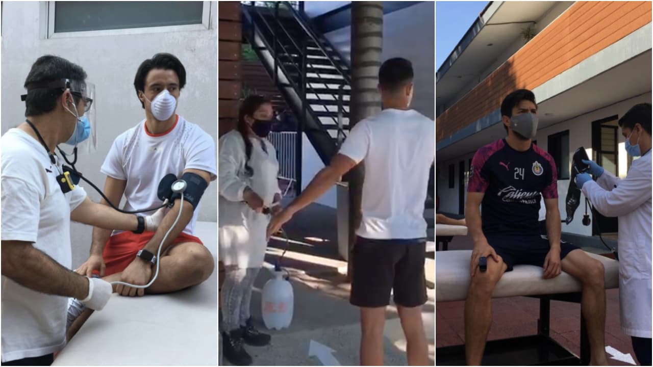 ¡Están de vuelta! Jugadores de Chivas regresaron a sus instalaciones con medidas de precaución.