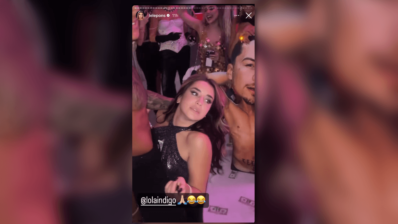 Lola Índigo sí que disfrutó de los strippers.