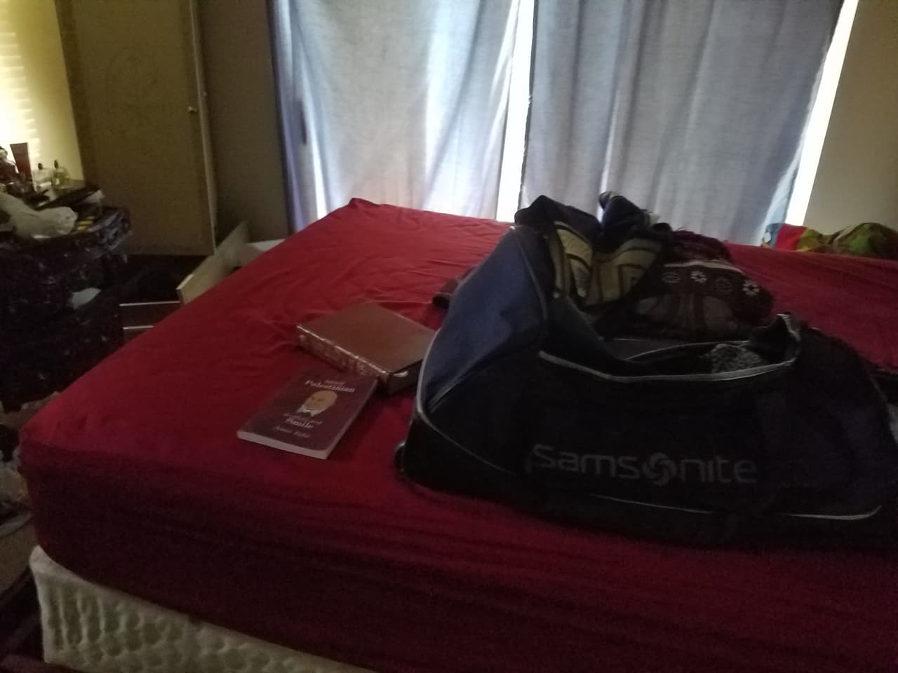 Omar and Noor Mateen's bedroom, after police swept the apartment.