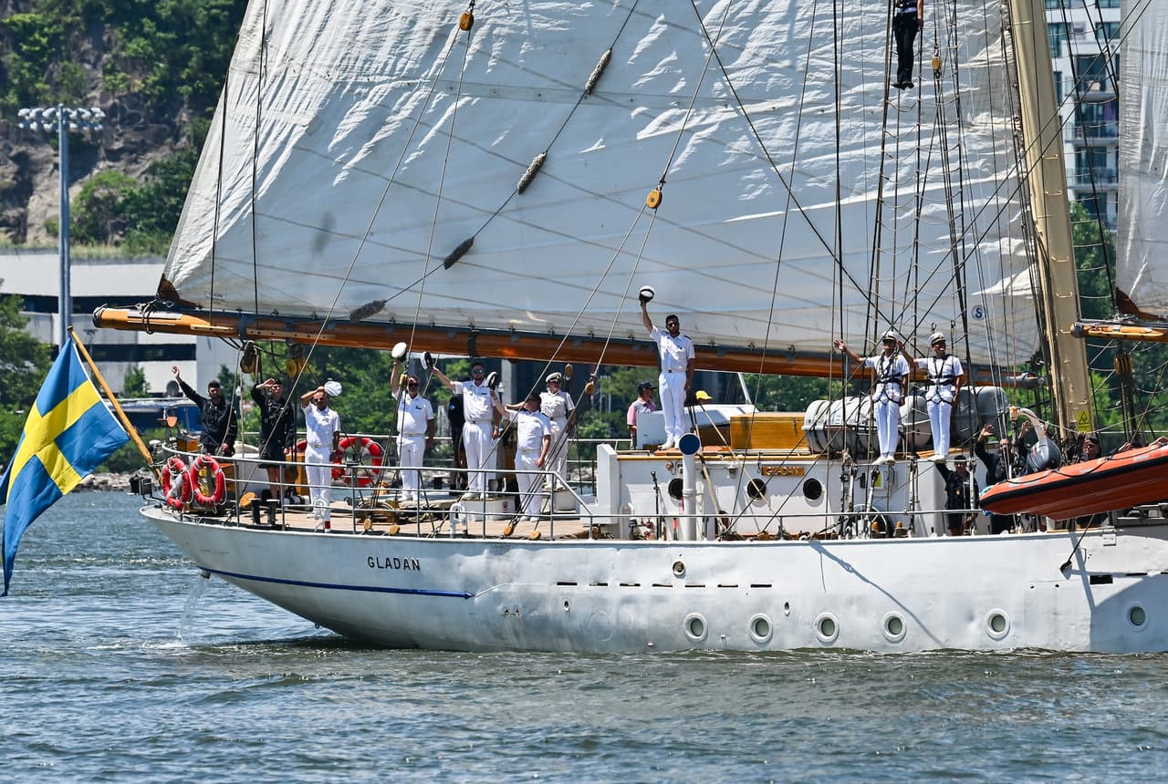 El HMS Gladan, procedente de Suecia.