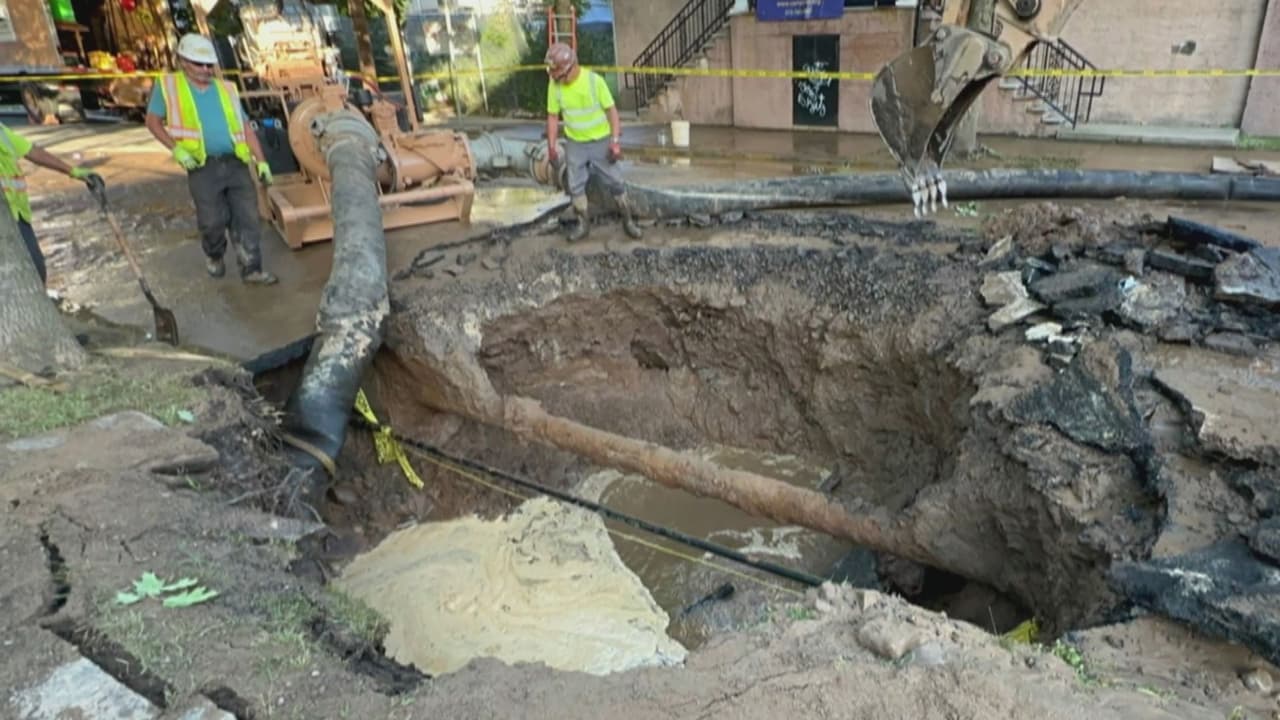 Autoridades emiten alerta tras nueva rotura de tubo de agua potable en Paterson