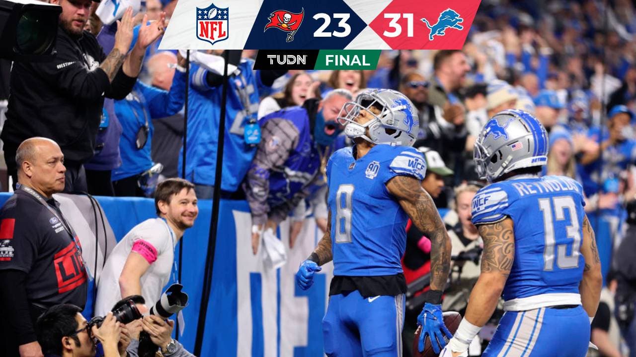 Detroit Lions logra histórico triunfo ante los Tampa Bay Buccaneers