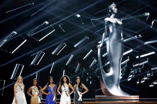 Las cinco finalistas a la corona de Miss USA 2017, en la edición 66 del certamen.