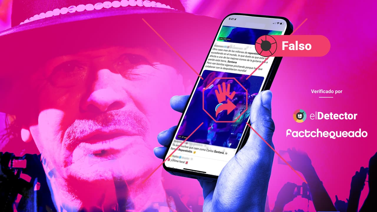 Es falso que el desmayo que sufrió Santana fue provocado por la vacuna contra el covid-19