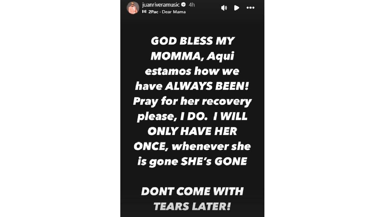 Juan Rivera publica duro mensaje ¿dedicado a su familia?