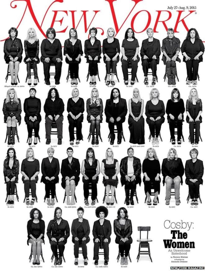 Semanas atrás, por medio de la revista New York Magazine 35 mujeres alzaron la voz en contra de Bill Cosby, lo acusaron de abuso sexual.