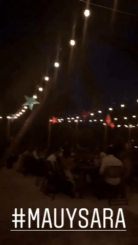 Así lució el lugar en donde se llevó a cabo la cena, todo en un ambiente relajado y romántico.