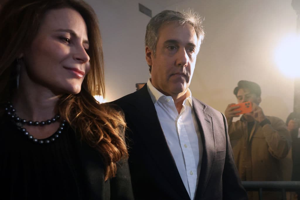 Michael Cohen llegando al tribunal para una audiencia del caso civil de fraude contra el expresidente Donald Trump en Nueva York, el 25 de octubre de 2023.