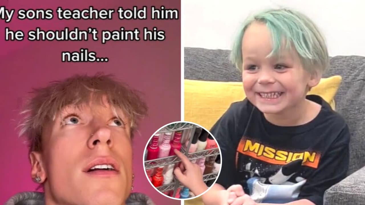 Maestra dice a niño que pintarse las uñas "es para niñas": papá lo lleva a hacerse un manicure