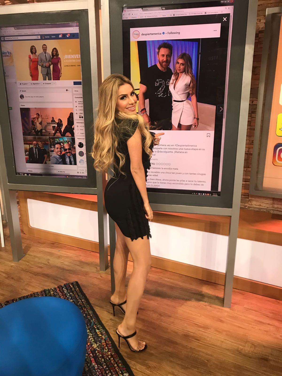 <a href="David Guetta quedó tan impresionado con Alexa Dellanos que prefirió darle una entrevista en español">Con una entrevista al famoso DJ francés David Guetta</a>, Alexa Dellanos debutó en Despierta América.