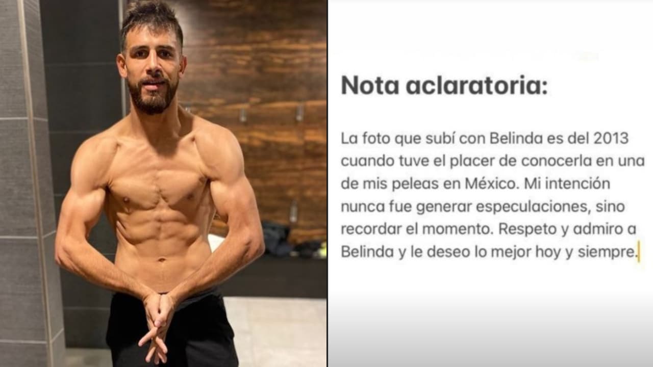 'El Pantera' se vio orillado a aclarar el origen e intención de la foto con Belinda.