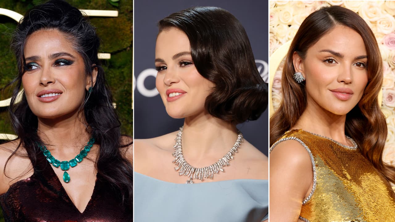 Salma Hayek presume como nunca sus canas en los Globos de Oro 2025: los mejores looks en video