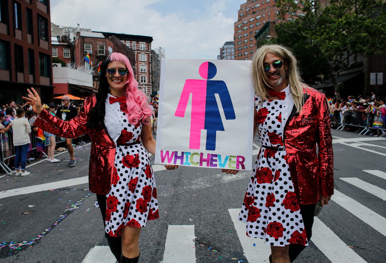 Un anuncio para llamar la atención sobre los derechos de las personas transgénero.