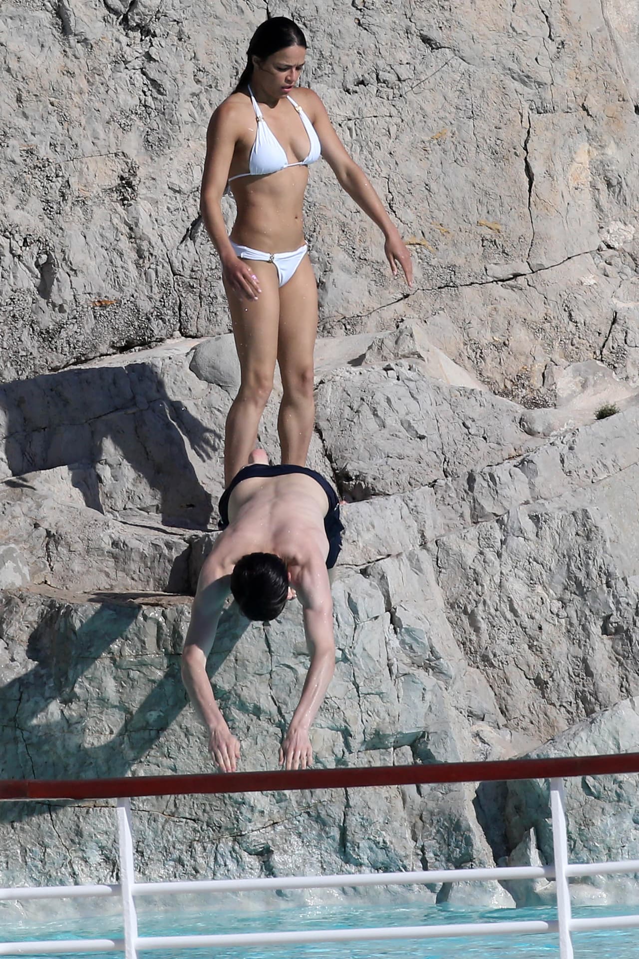 La estrella de cine disfruta de la Riviera Francesa.