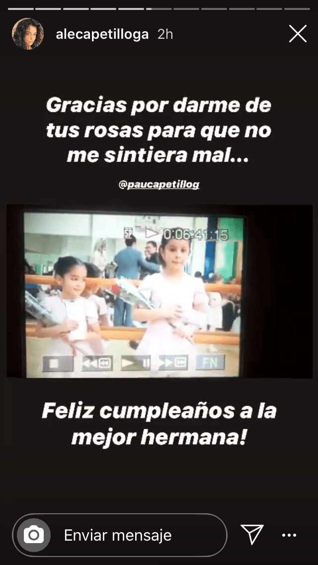 En su escrito, Alejandra Capetillo reiteró que ambas son "un colchón para que la caída" no les duela y que serán "compañeras de vida" para levantarse. 
<br>