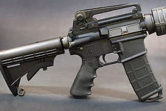 Rifle de asalto AR15.