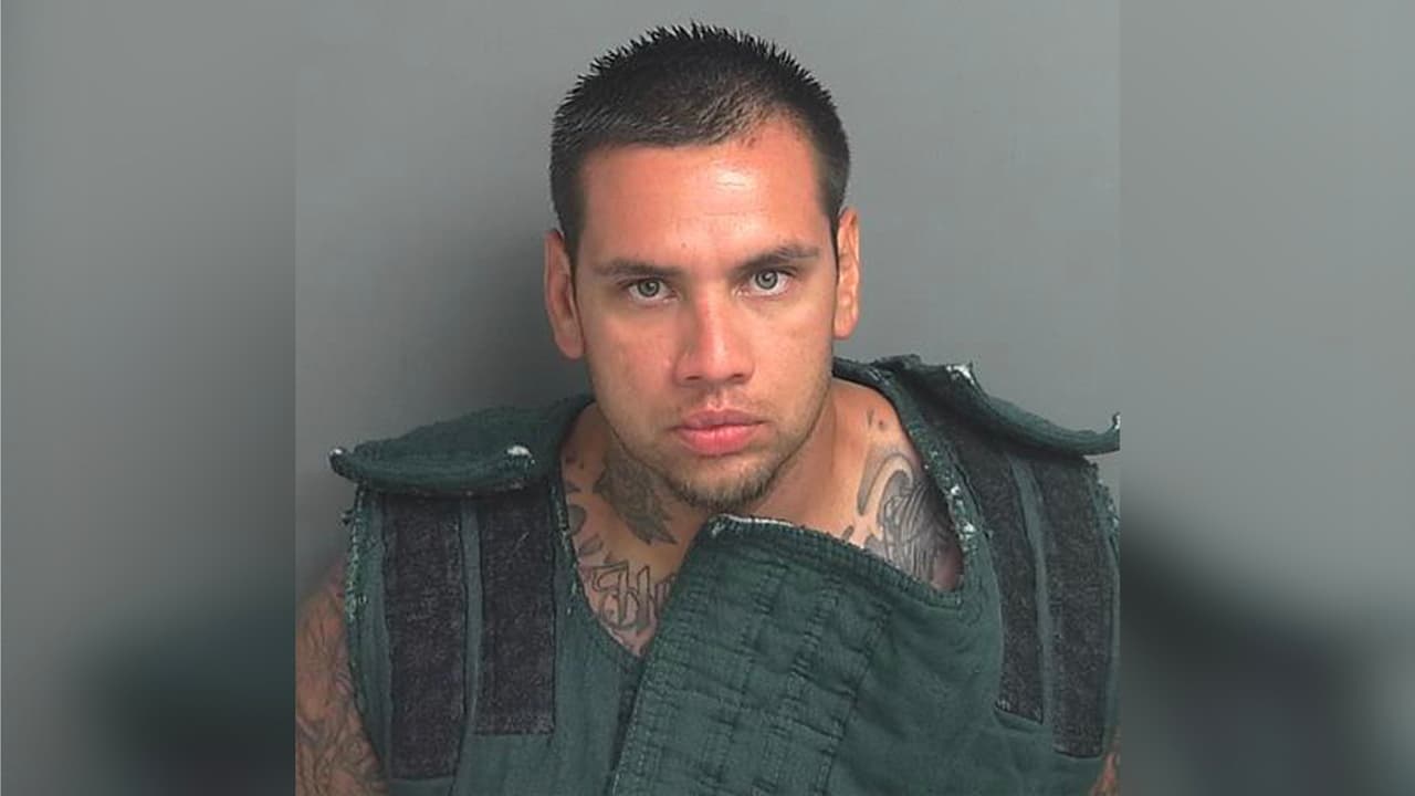 Randy Joseph Guerra, acusado de asalto a un miembro de su familia.